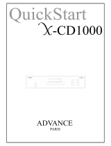 Advance Paris X-Cd 1000 Snelstartgids