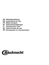 Bauknecht DBHBS 63 LL IX Gebruikershandleiding