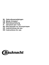 Bauknecht DBHBS 92C LTD K Gebruikershandleiding