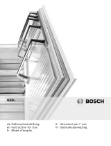 Bosch GSD36PI20 Gefrierschrank de handleiding