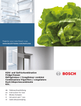 Bosch Built-in automatic fridge-freezer Handleiding