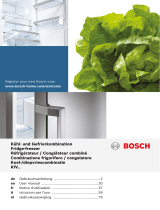 Bosch Built-in fridge-freezer combination de handleiding