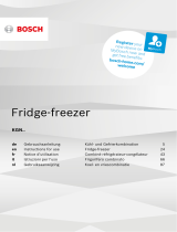 Bosch Free-standing fridge-freezer de handleiding