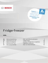 Bosch Free-standing fridge-freezer Handleiding