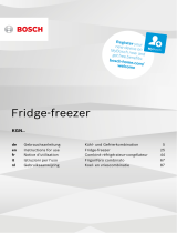 Bosch KGN39VWEAG 60 203 FFREEZER WHT Handleiding