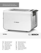 Bosch TAT8611GB Styline 2 Slice Toaster Handleiding
