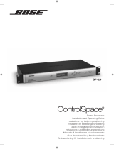 Bose ControlSpace SP-24 sound processor Installatie gids