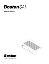 Boston SA1 Handleiding