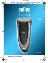 Braun 190, Series 1 Handleiding