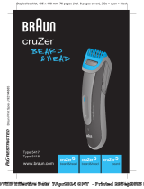 Braun cruZer6 beard&head, cruZer5 beard&head, cruZer5 beard Handleiding