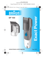 Braun EP100 Exact Power Handleiding