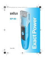 Braun EP80 Exact Power Handleiding