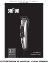 Braun Tondeuse À Cheveux Rechargeable/secteur - Hc5030 Bleu Handleiding