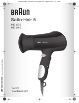 Braun HD530,  HD510,  Satin Hair 5 Handleiding