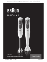 Braun MULTIQUICK 3 MQ3005 CREAM Handleiding
