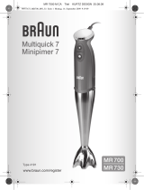 Braun MR700 Handleiding