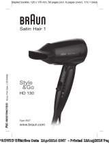 Braun Satin-Hair 1 HD 130 Handleiding