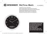 Bresser MyTime bath RC clock black de handleiding