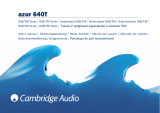 Cambridge Audio Azur 640T Handleiding