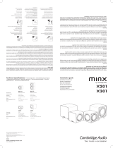 Cambridge Audio Minx X201/X301 Installation Guide Handleiding