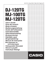 Casio DJ-120TG de handleiding