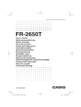 Casio FR-2650T Handleiding