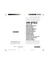 Casio HR-8TEC Handleiding