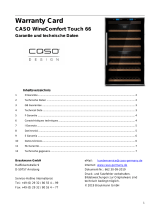 Caso WineComfort Touch 66 Handleiding