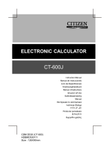Citizen CT 600 J Handleiding
