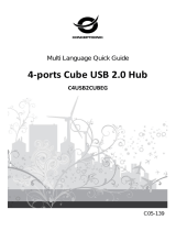 Conceptronic 4-Ports Cube USB 2.0 Hub Installatie gids