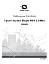 Conceptronic 4-Ports Round Shape USB 2.0 Hub Installatie gids
