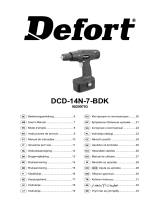Defort DCD-14N-7-BDK Handleiding
