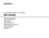 Denon CD Player DN-D4500 Handleiding