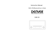 Denver DAB+ Retro Radio Handleiding
