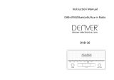 Denver DAB+ radio Handleiding