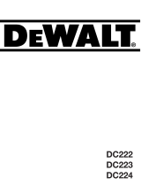 DeWalt DC222 Handleiding