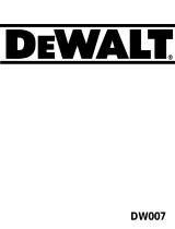 DeWalt DW007 Handleiding
