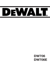 DeWalt DW706E Handleiding