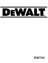 DeWalt DW743 T 3 de handleiding