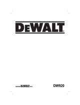 DeWalt DW920 de handleiding