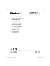 EINHELL GE-CH 1855/1 Li Kit (1x2,0Ah) Handleiding