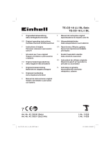 EINHELL TE-CD 18 Li-i BL (2x2,0Ah) Handleiding