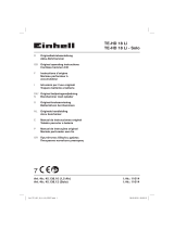 EINHELL TE-HD 18 Li Kit Handleiding