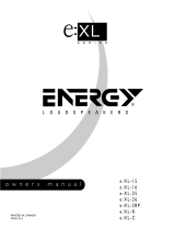 Energy Speaker Systems e:XL-15 Handleiding