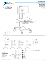 Ergotron WorkFit™ C-Mod, Mid-Size Display Sit-Stand Workstation Handleiding