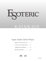 Esoteric K-01X de handleiding
