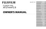 Fujifilm XF27mmF2.8 Handleiding