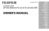 Fujifilm Fujinon XF100-400mm F4.5-5.6 Handleiding