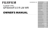 Fujifilm GF50mmF3.5 R LM WR de handleiding