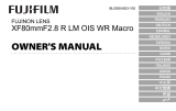 Fujifilm XF80mmF2.8 R LM OIS WR Macro de handleiding